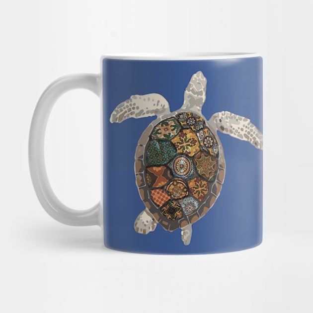 Watercolour Tiled Sea Turtle by madmonkey